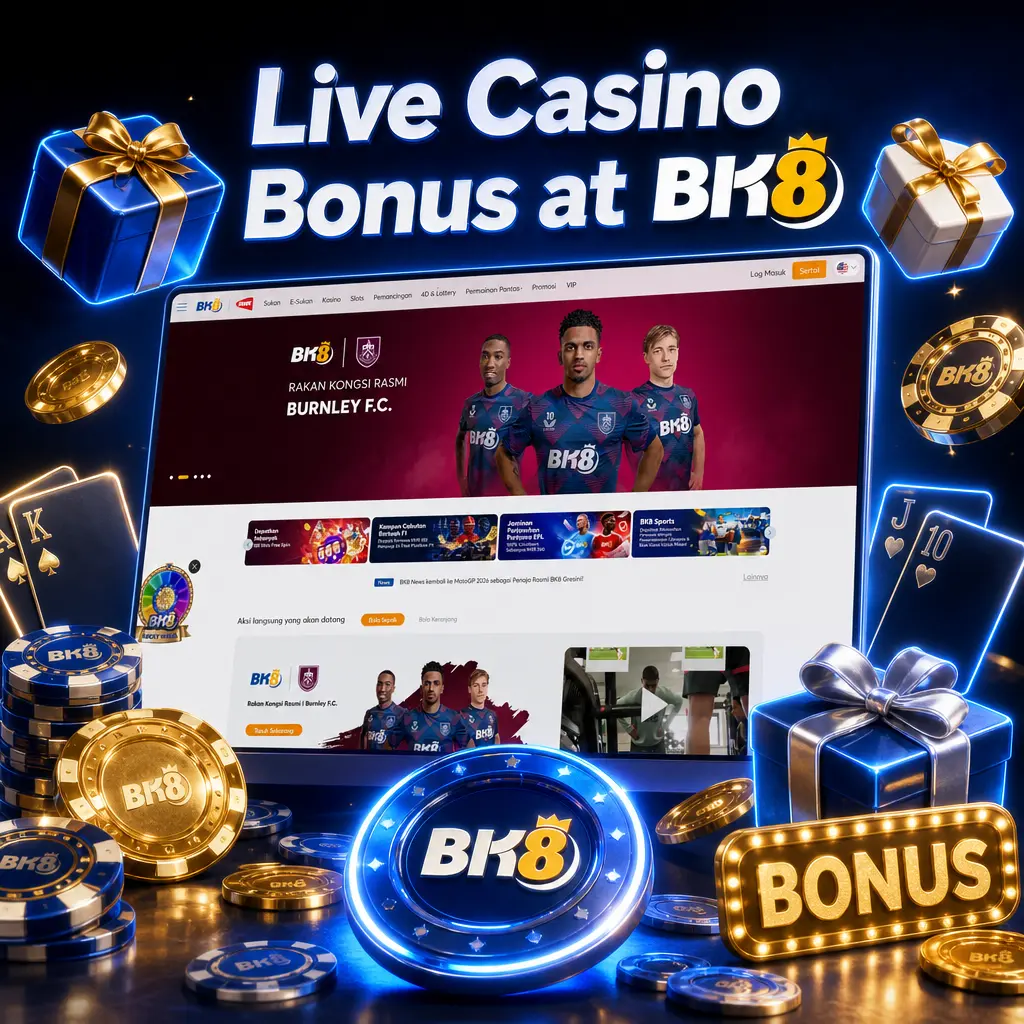 BK8 Live Casino Bonus Malaysia: 288% up to MYR2,880 or 150% up to MYR300 for baccarat, roulette, blackjack, and game shows
