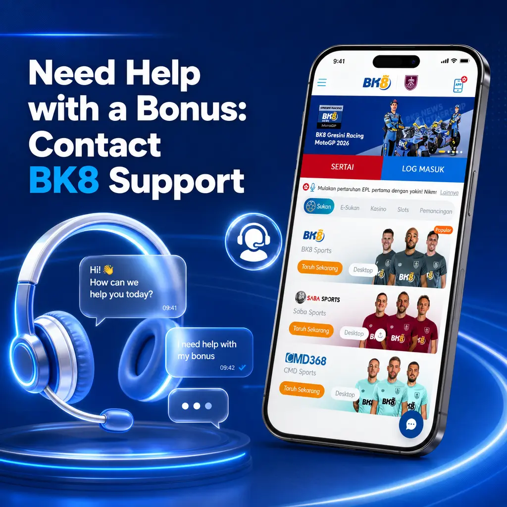 BK8 Malaysia 24/7 support channels for bonus help via live chat, WhatsApp, Telegram, and email