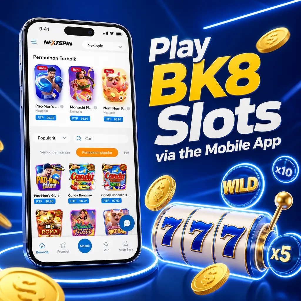 BK8 mobile app lets Android and iOS users play HD slots, access live casino games, and get push alerts for bonuses on the go.
